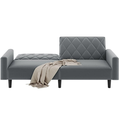 Velvet Convertible Sofa Bed