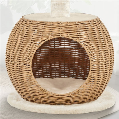 Rattan Cat House Cat Tower