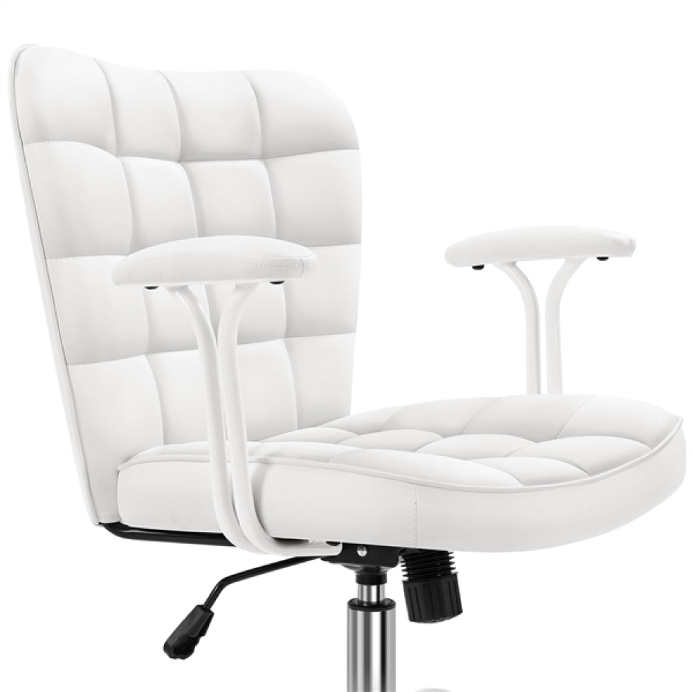 Mid-Back PU Leather Office Task Chair Computer Chair