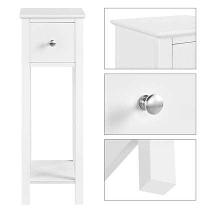 Minimalist Slim Bedside Table End Table With Storage Drawer