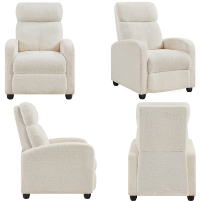 Boucle Recliner Chair Armchair