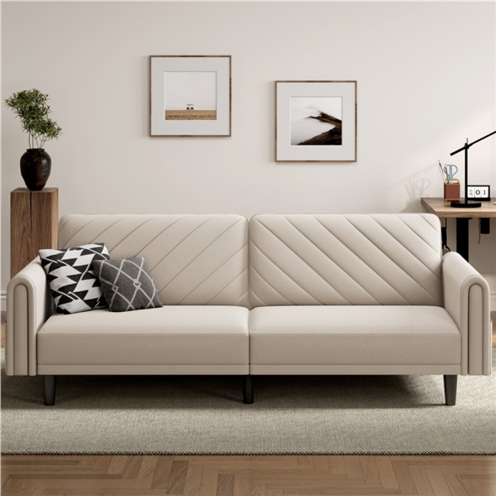 Fabric Convertible Sofa Bed