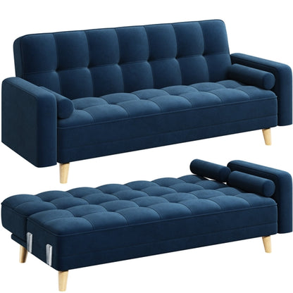 3 Seater Convertible Settee Sofa Bed With Armrests