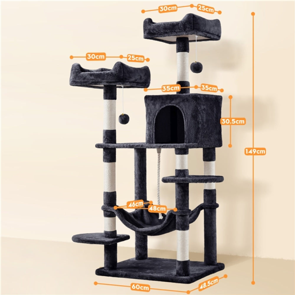 59″ Tall Multilevel Cat Tree