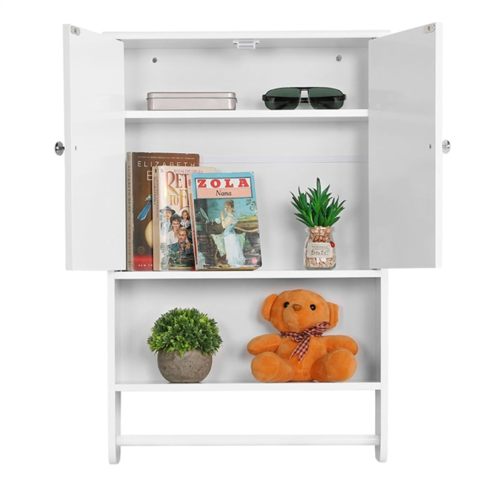 Bathroom Wall Cabinet with Towel Bar