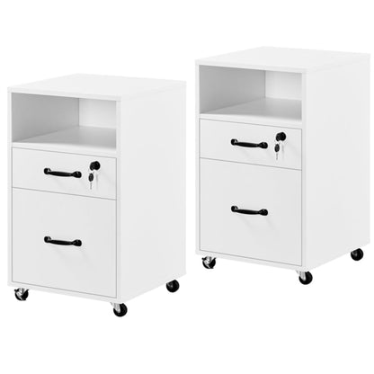 Mobile File Storage Organizer File Cabinet