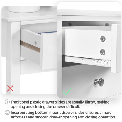 70cm Tall Bedside Table End Table