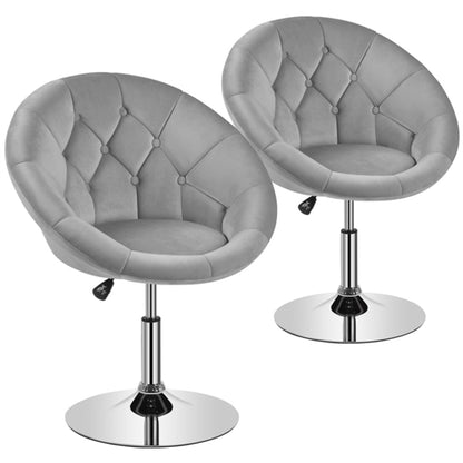 Makeup Vanity Chair Tufted Style Barrel Chair
