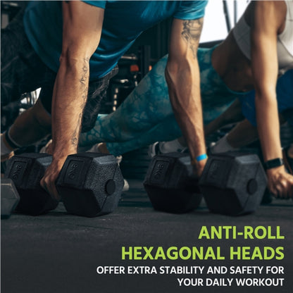 2x6kg Hexagon Dumbbells Set
