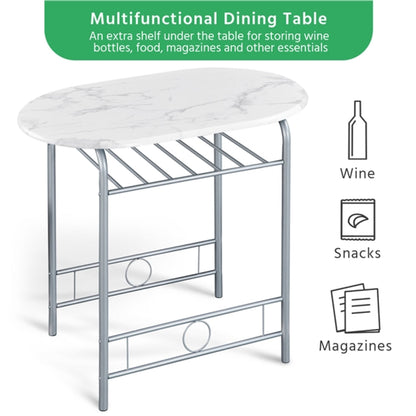 Modern Dining Set 1X Table + 2 Chairs