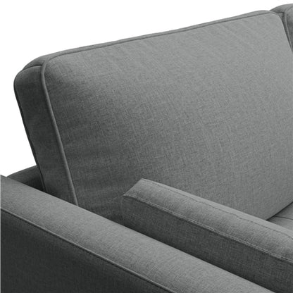 Fabric Upholstered Sofa 2 Seater Couch with Tufted Single Seat Cushion