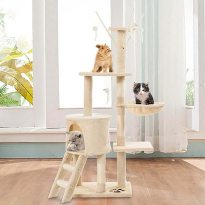 Multi level cat tree house
