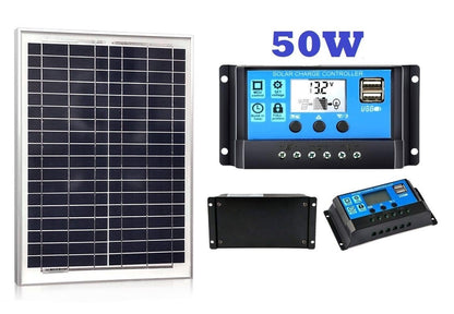 50W Solar Panel with Solar Controller