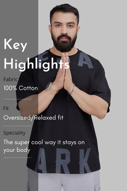 Refined Oversized T-shirt Black