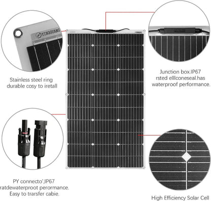 150W Solar Panel Flexible Kit