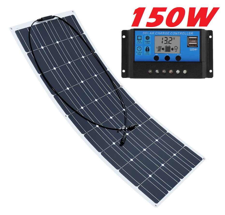 150W Solar Panel Flexible with Solar Controller