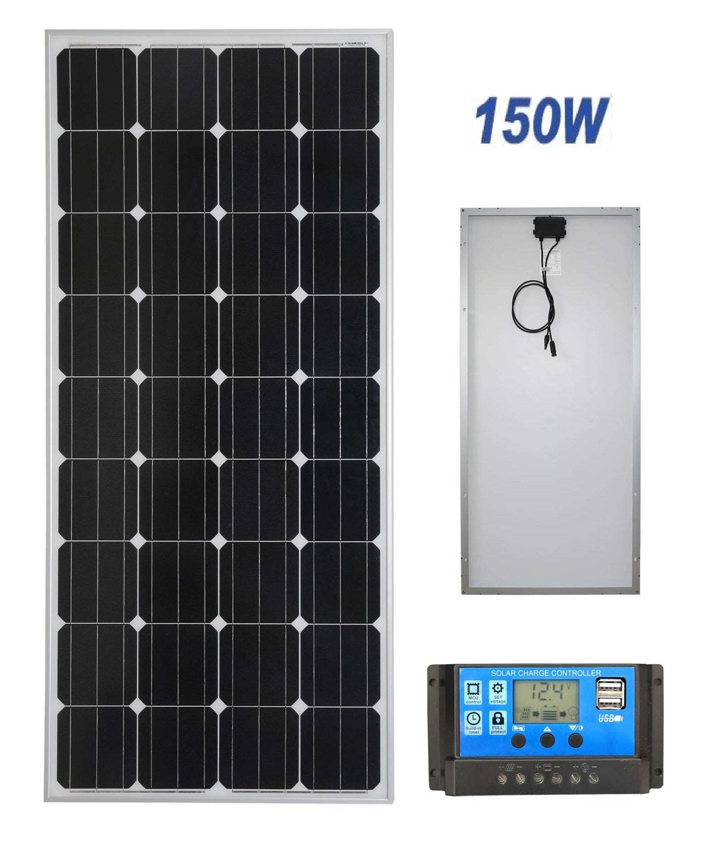 150W Solar Panel with Solar Controller