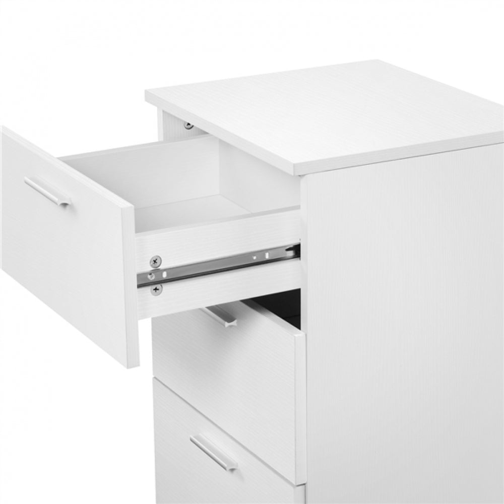 Set of 2 3 Drawers Side Table End Table