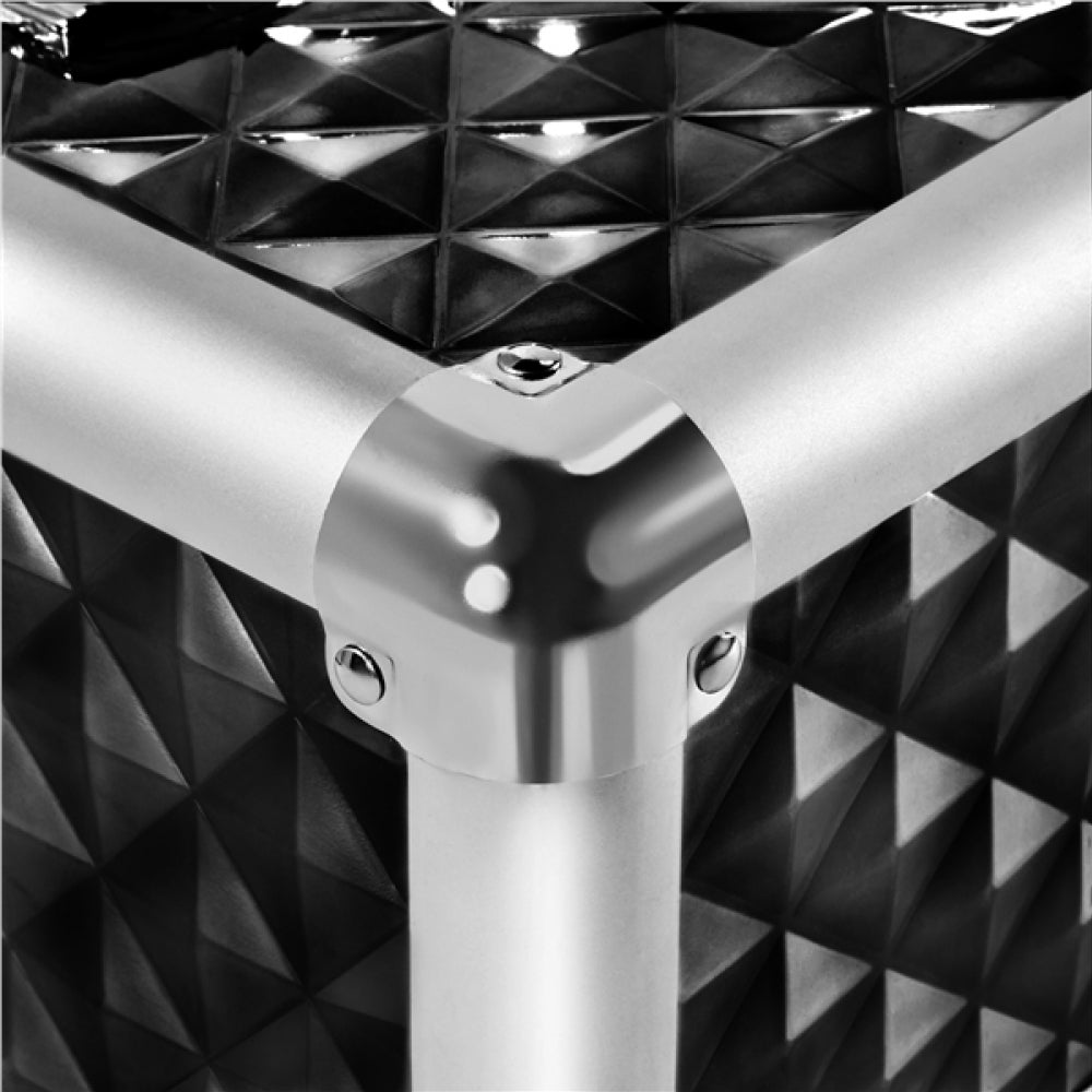 3-in-1 Rolling Makeup Train Case Portable Cosmetic Trolley