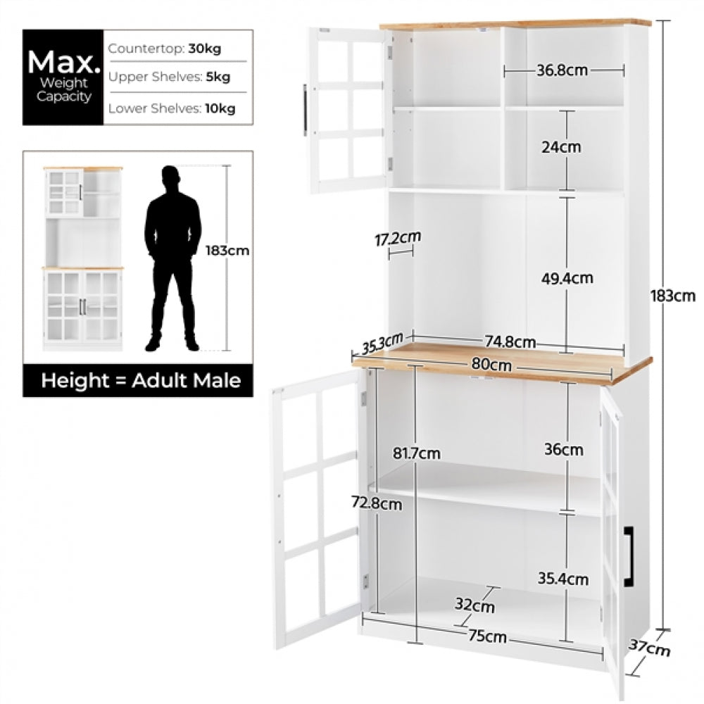 Kitchen Pantry Storage Cabinet