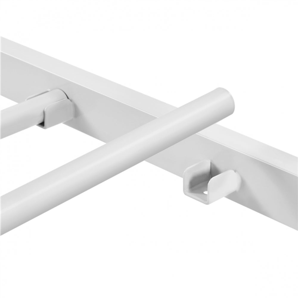 Metal Platform Bed Frame with Vintage Headboard and Footboard