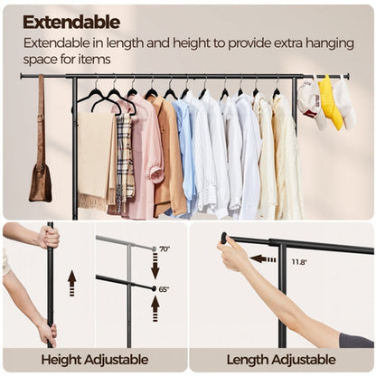 Adjustable Garment Rack & Organizer Clothes Rack