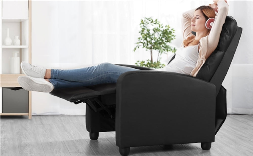 1 pair PU Leather Recliner Chairs