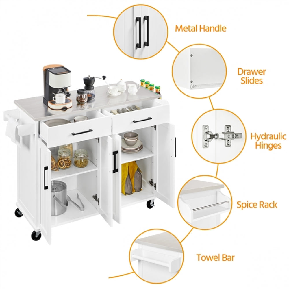 Stainless Steel Kitchen Island Cart Kitchen Trolley