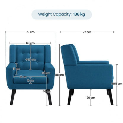 1 Pair Button Tufted Armchair