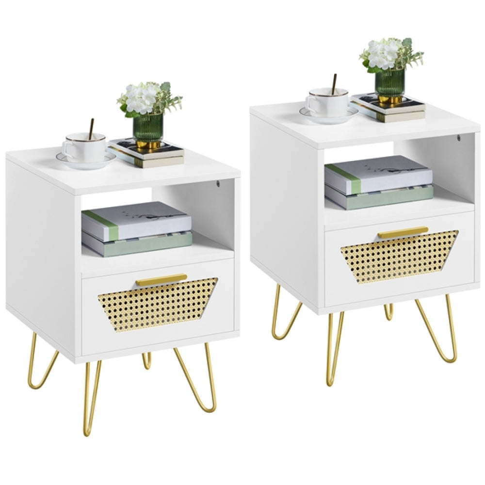 2pcs Bedside Table
