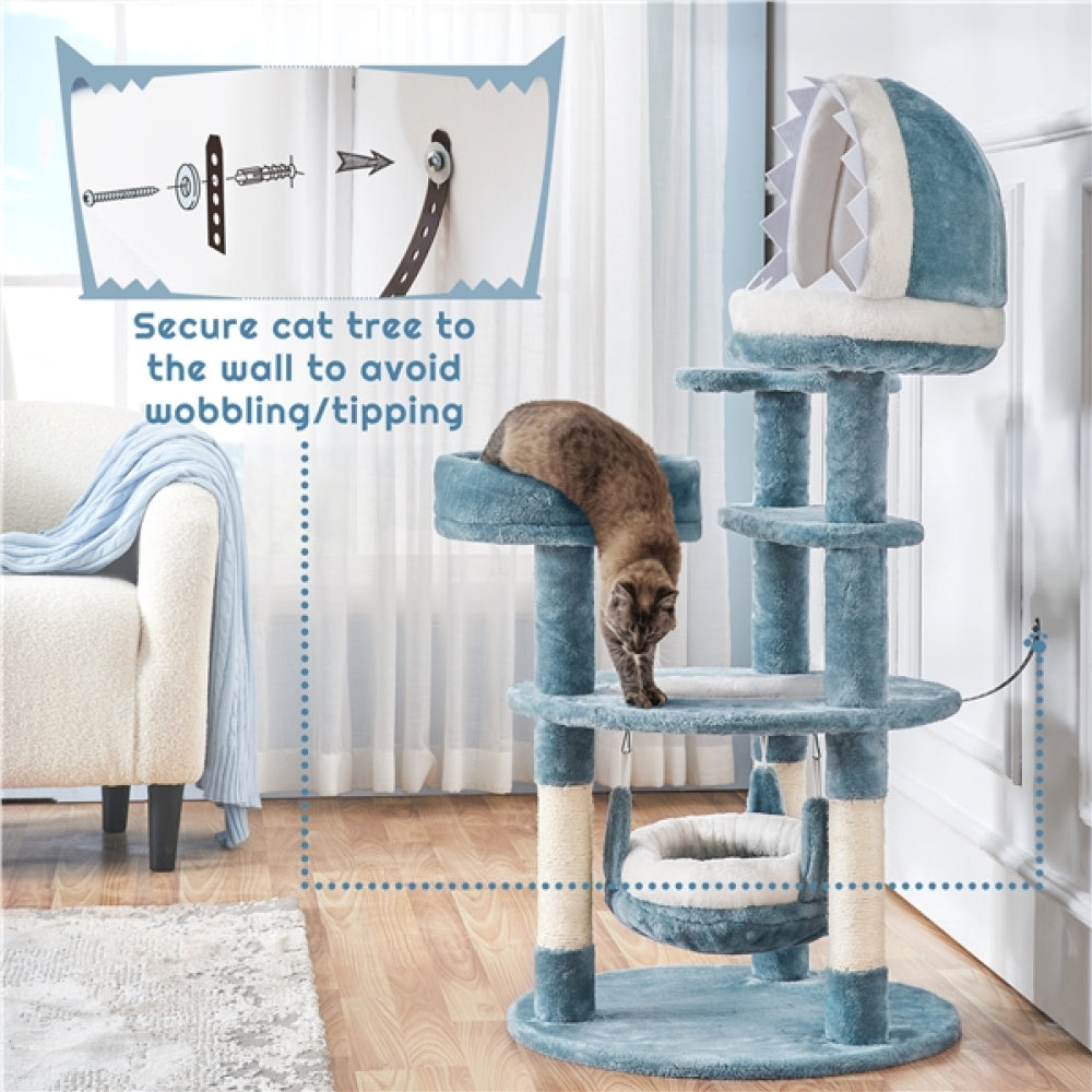 Ocean-themed Cat Tree Cat Tower