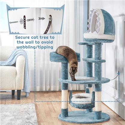 Ocean-themed Cat Tree Cat Tower