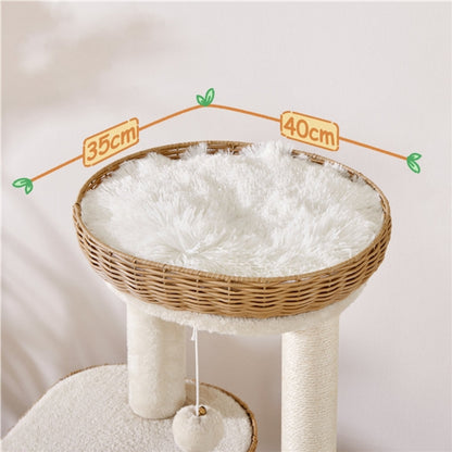 36″ Tall Rattan Cat Tree