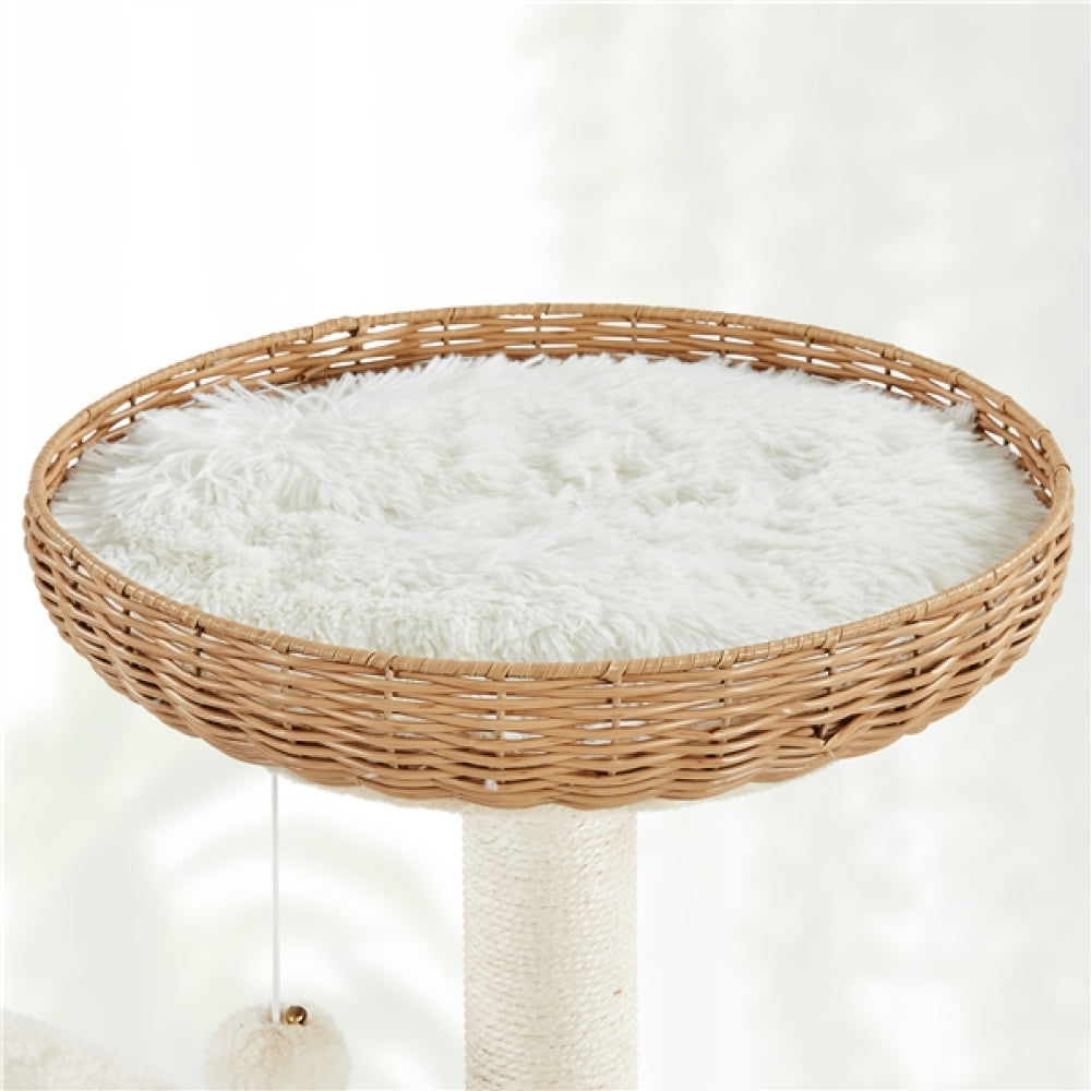 54″ Tall Rattan Cat Tree