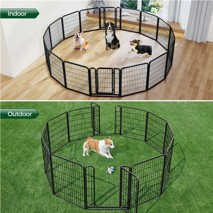 16 Panels Heavy Duty Dog Pen Playpen