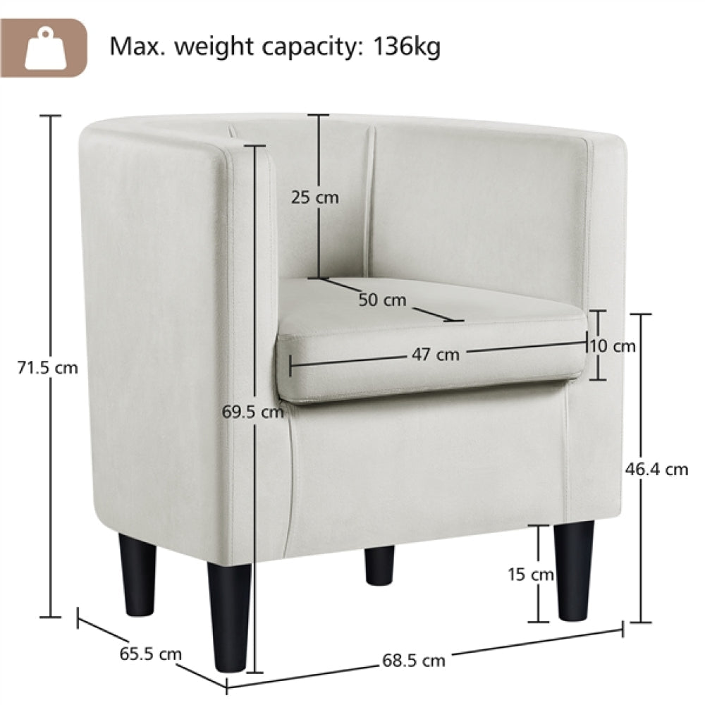 Upholstered Arm Chair Living Room Chair Tub Chair