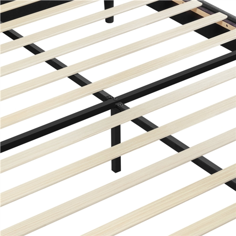 Fabric Upholstered Bed Frame Queen Size