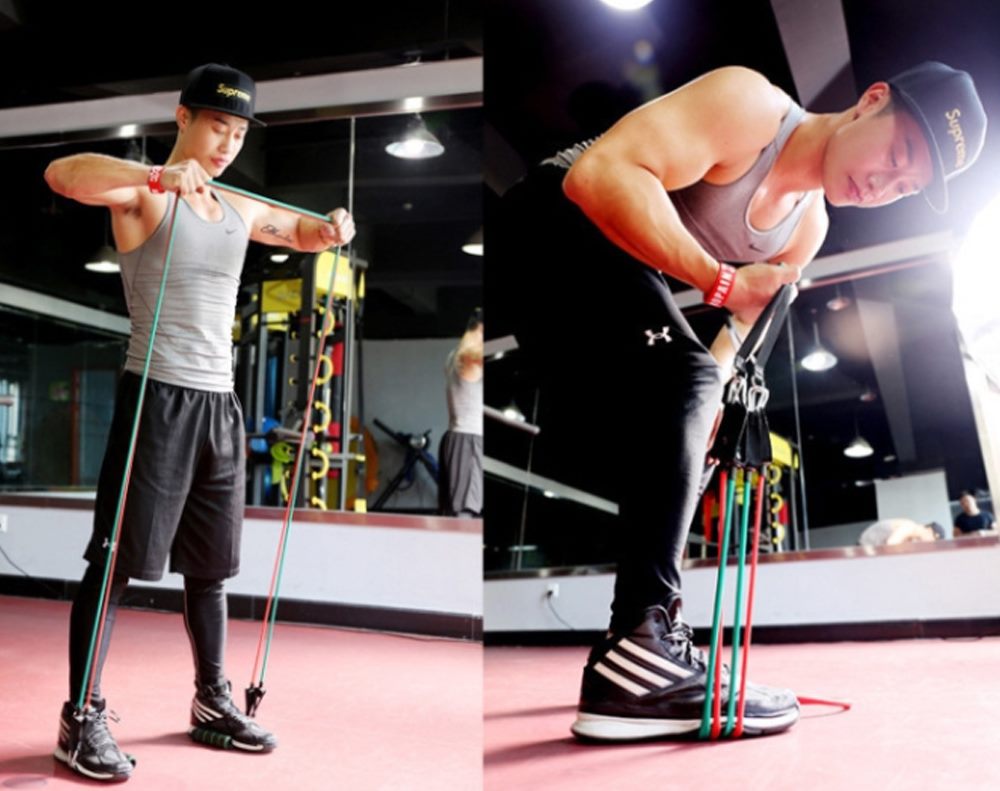 Fitness Exercises Resistance Bands Set