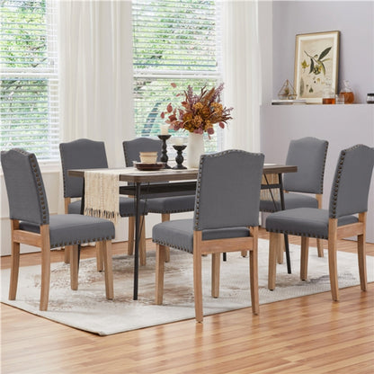 6pcs Upholstered Kitchen Dining Chairs