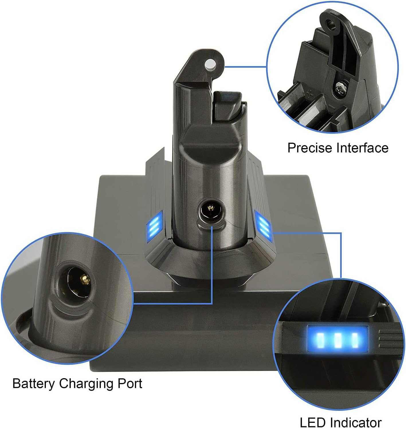 Dyson V6 Battery 4000mAh Replacement