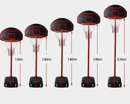 Adjustable Portable Basketball Hoop 2.1 M