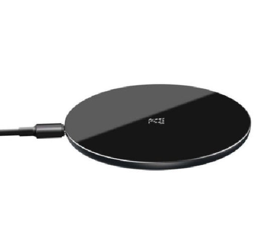 15W Quick Charge Wireless Charger Fast Wireless Charging Pad Phone Earbuds Black