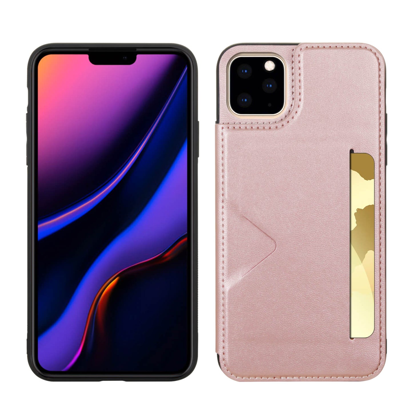 Compatible with iPhone 7 Mika Series PU Leather Wallet Stand Case with Magnetic Close