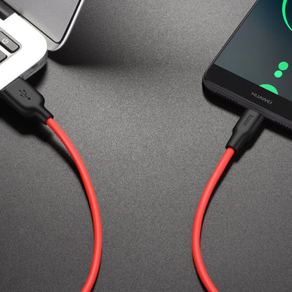 Hoco Silicone USB-A to Type-C Charging Data Cable 2m X21 Plus