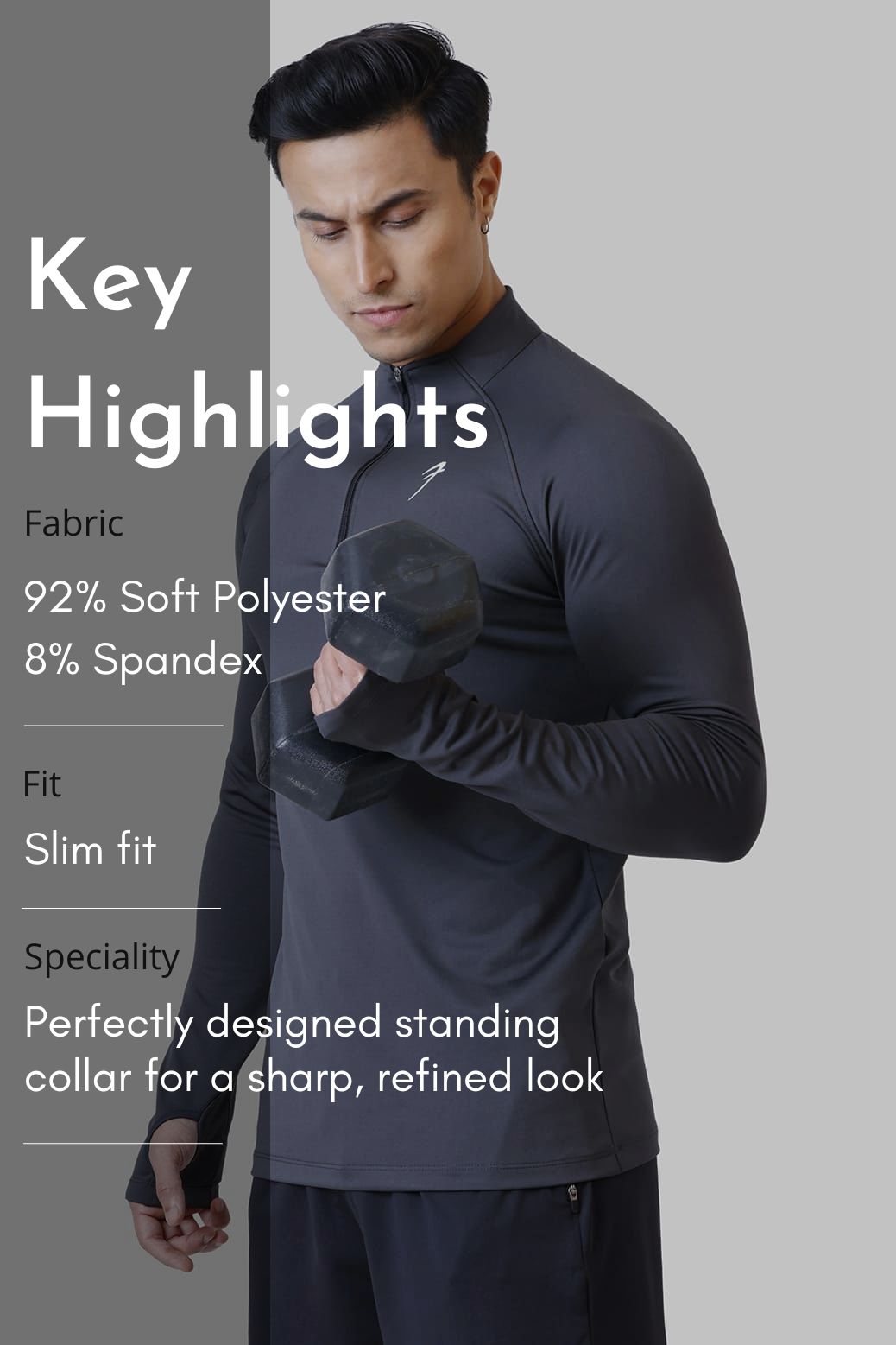 Rush Pullover Dark Grey