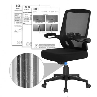 Height Adjustable Mesh Office Chair w/ Flip-up Armrests