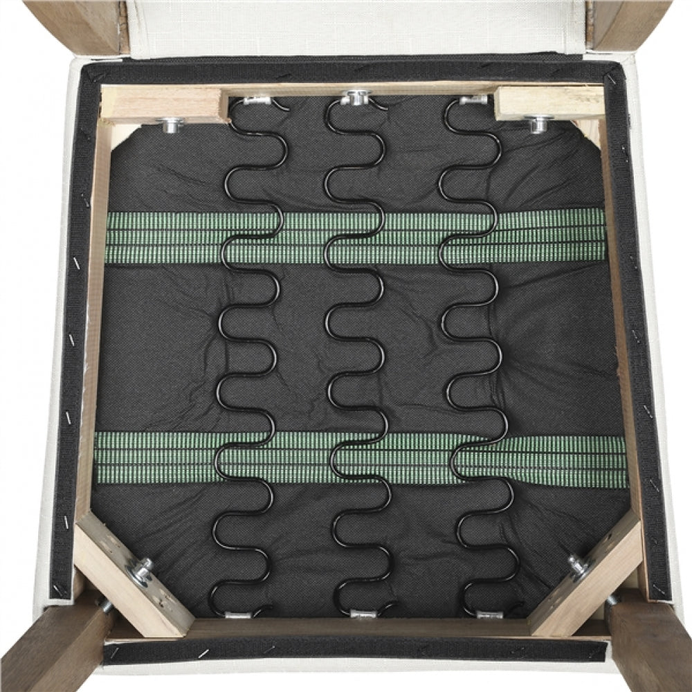 2PCS Classic Fabric Upholstered Dining Chair