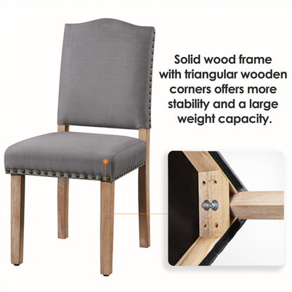 2PCS Upholstered Kitchen Chairs for Living Room Dining Room