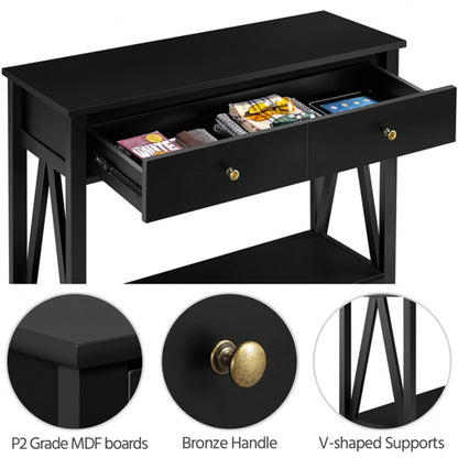 Wooden Console Table with Drawer