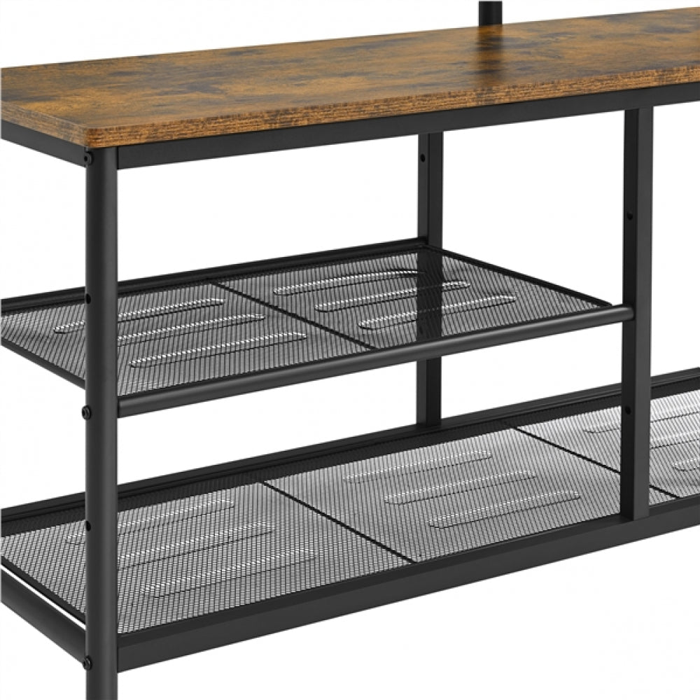 Six-in-one Hall Tree with Shoe Storage Bench/ Mirror/ Storage Bag/ Coat Rack